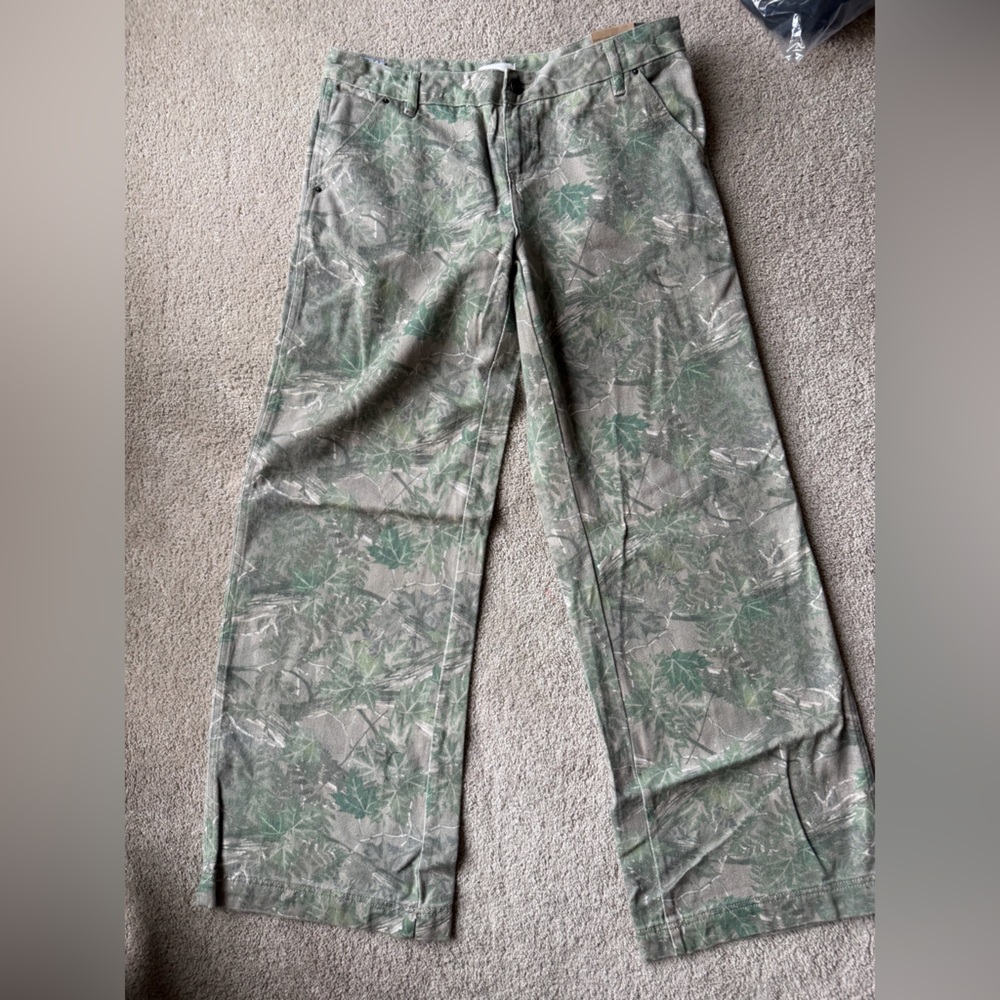 Pacsun Tree Camo Low Rise Baggy Pants size 30 - Picture 2 of 3